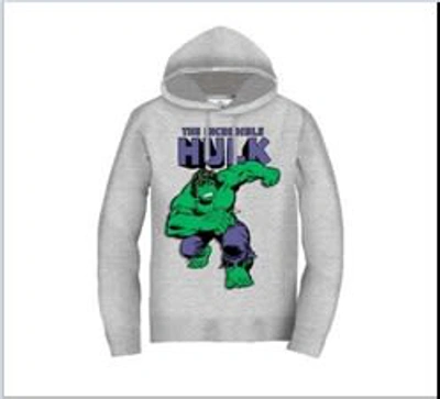 Shop Mc2 Saint Barth Grey Sweatshirt For Boy With Hulk Print