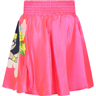 Shop Billieblush Fuchsia Skirt For Girl With Wonder Woman