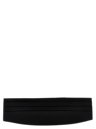 Shop Dolce & Gabbana Tuxedo Headband Belts Black