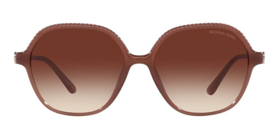 Shop Michael Kors Eyewear Square Frame Sunglasses In Pink