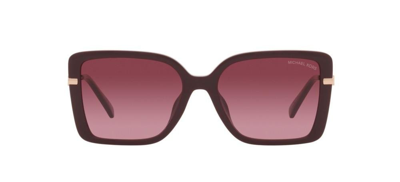 Shop Michael Kors Eyewear Rectangular Frame Sunglasses In Red