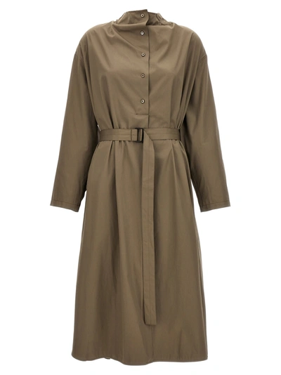 Shop Lemaire Housse Dresses In Brown