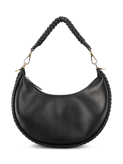 Shop Fendi Graphy Small Shoulder Bag In Black