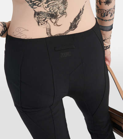 Jean Paul Gaultier X Knwls Cutout Flared Pants In Black
