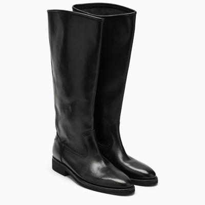 Shop Golden Goose Deluxe Brand Black Leather Boot Women