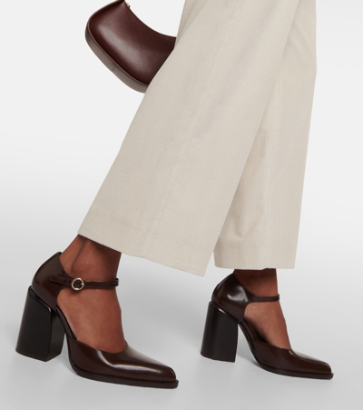 Shop 's Max Mara Helier Velvet Wide-leg Pants In Neutrals