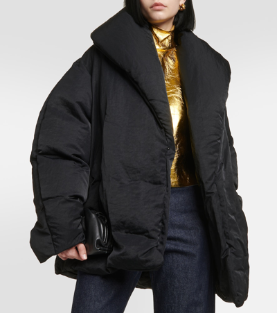 Dries Van Noten Voltaire Oversized Down Jacket In Black