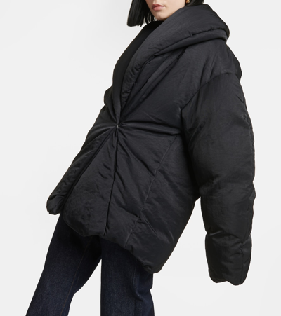 Dries Van Noten Voltaire Oversized Down Jacket In Black