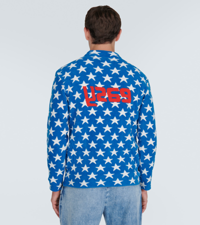 Erl Blue Easy Fleece Sweatshirt In Blue