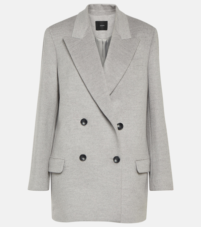 Shop Joseph Jonas Wool-blend Coat In Grey