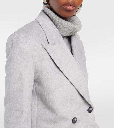 Shop Joseph Jonas Wool-blend Coat In Grey