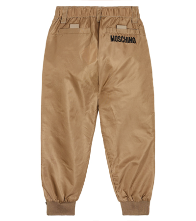 Shop Moschino Cargo Pants In Beige