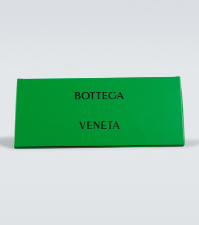 Bottega Veneta Ultrathin Rectangular Sunglasses In Brown