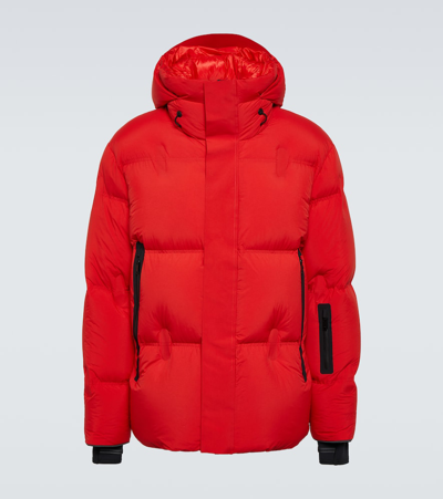 Shop Zegna Down Ski Jacket In Red