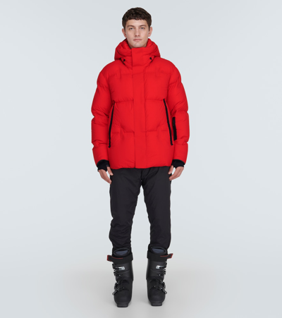 Zegna Oversized Ski Jacket In Red