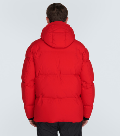 Zegna Oversized Ski Jacket In Red