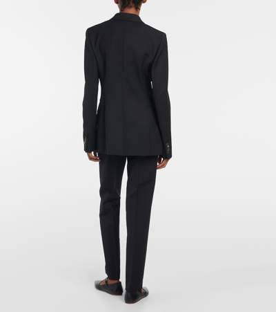 Shop Gabriela Hearst Angela Wool Blazer In Black