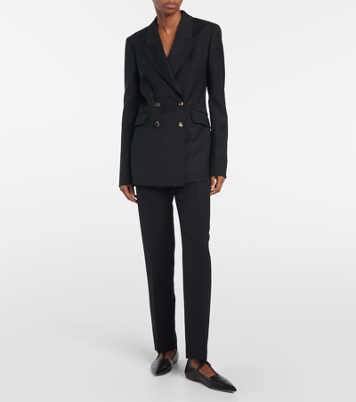 Shop Gabriela Hearst Angela Wool Blazer In Black