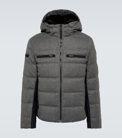 Shop Fusalp Berlioz Wool-blend Jacket In Grey