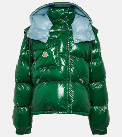 Shop Moncler Karakorum Ripstop Down Jacket In Green