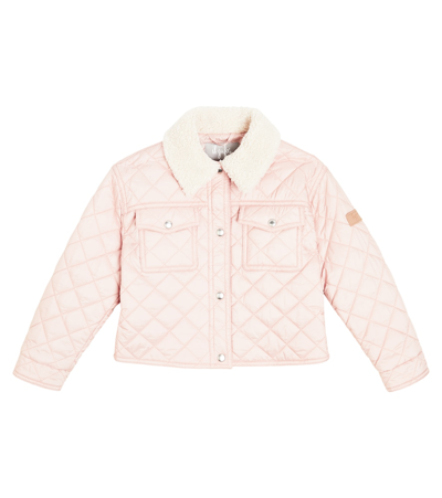 Shop Il Gufo Quilted Jacket In Pink