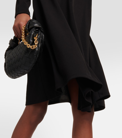 Shop Max Mara Quarto Jersey Shift Minidress In Black