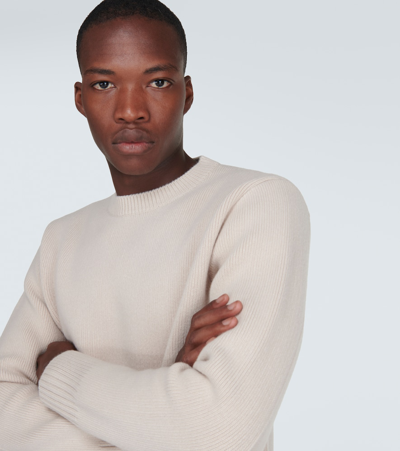 Shop Lanvin Wool And Cashmere Sweater In Beige