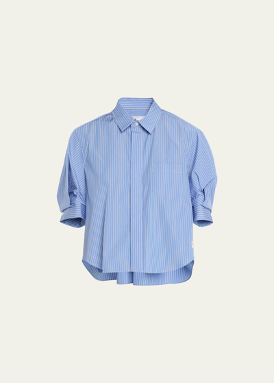 Sacai Puff sleeve poplin shirt サイズ1 | conectatuviaje.com