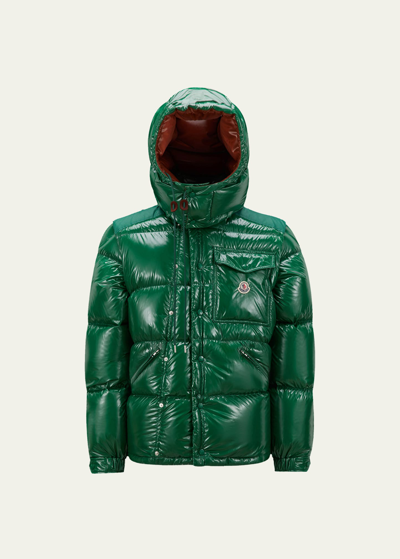 Shop Moncler Men's  Karakorum Ripstop Down Jacket In Olive