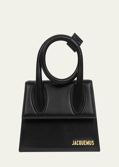 Shop Jacquemus Le Chiquito Noeud Satchel Bag In Black