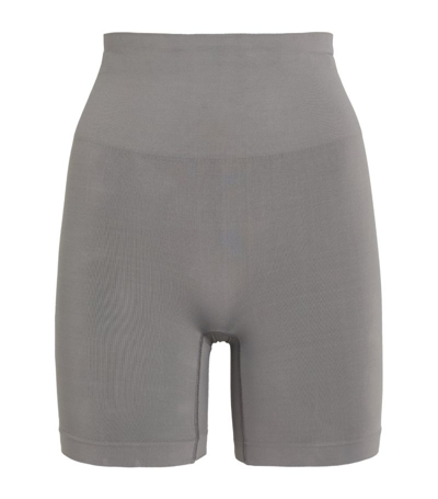 Shop Skims Soft Smoothing Shorts In Blue