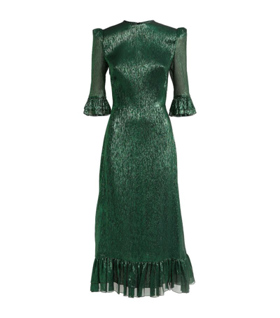 Shop The Vampire's Wife Iridescent Falconetti Dress In Green