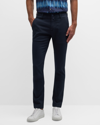 Shop Jacob Cohen Men's Bobby Slim-fit Chino Pants In Y99 Navy