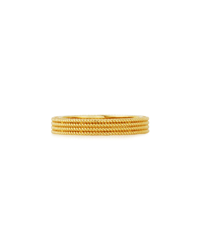 Shop Roberto Coin Symphony Collection 18k Gold Stacked Barocco Ring In Yellow Gold