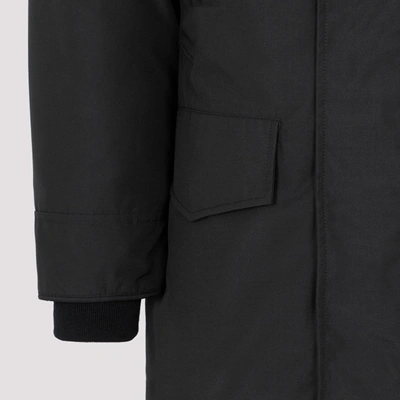 Shop Canada Goose Langford Parka Jacket Wintercoat In Black