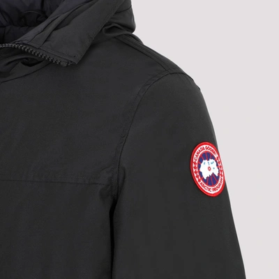 Shop Canada Goose Langford Parka Jacket Wintercoat In Black