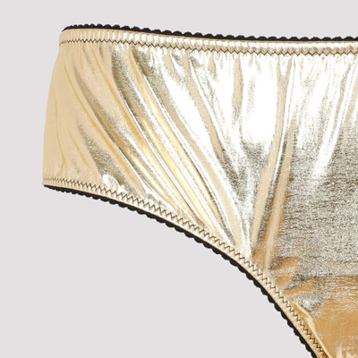 Shop Dolce & Gabbana Polyester Brief Underwear In Metallic