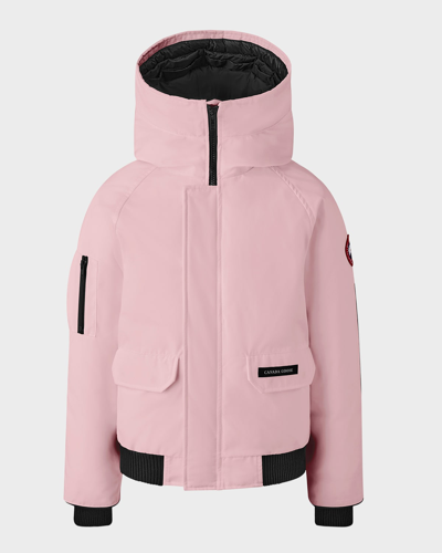 Canada Goose Kid's Chilliwack Hooded Down Bomber Jacket In Pink Lemonade |  ModeSens