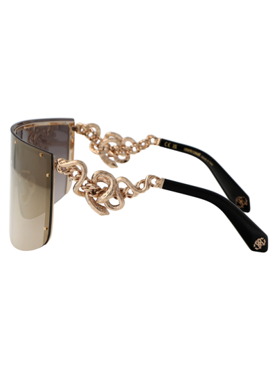 Shop Roberto Cavalli Src015m Sunglasses In 300g Gold