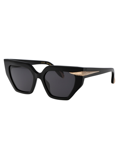 Shop Roberto Cavalli Src001s Sunglasses In 700y Black