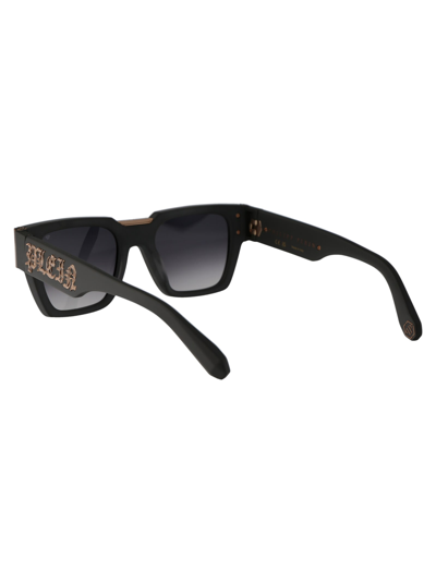 Shop Philipp Plein Spp095m Sunglasses In 0l46 Grigio Opaco