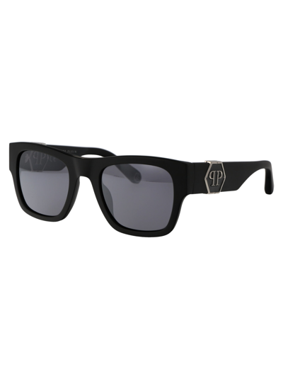 Shop Philipp Plein Spp042m Sunglasses In 703x Black