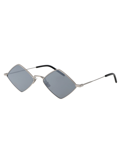 Shop Saint Laurent Sl 302 Lisa Sunglasses In 010 Silver Silver Silver
