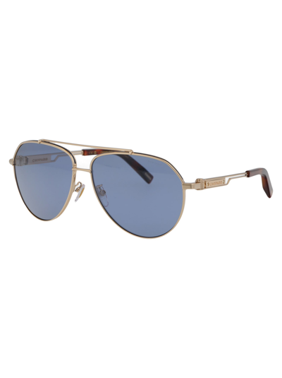 Shop Chopard Schg63 Sunglasses In 300p Gold