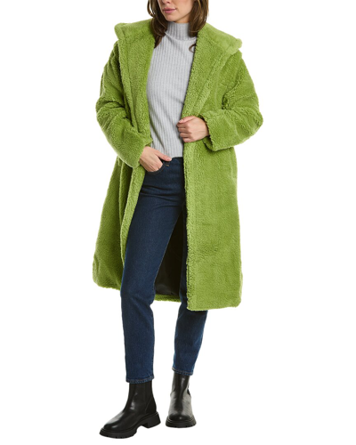 Shop Apparis Mia 2 Hooded Coat In Green
