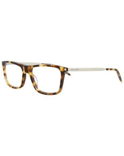 Shop Saint Laurent Men's Sl344 54mm Optical Frames In Brown