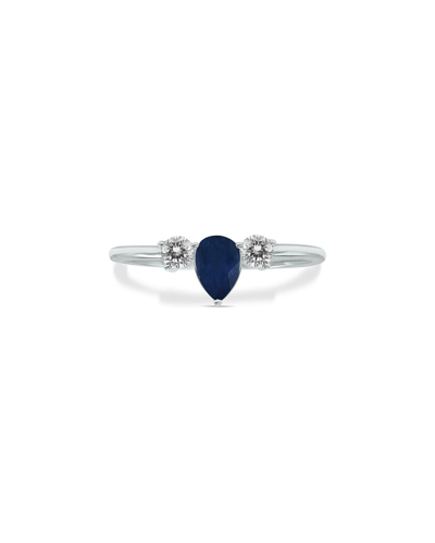 Shop Gem Spark 14k 0.56 Ct. Tw. Diamond & Sapphire Ring