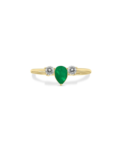 Shop Gem Spark 14k 0.56 Ct. Tw. Diamond & Emerald Ring