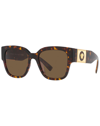 Shop Versace Women's Ve4437u 54mm Sunglasses In Brown