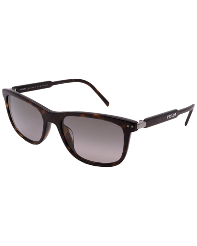 Shop Prada Men's Pr18ys 54mm Polarized Sunglasses In Brown